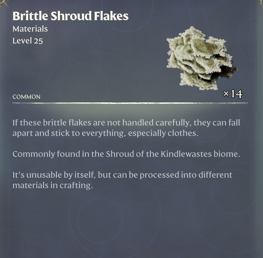 Brittle Shroud Flakes – Where to Find (Enshrouded)