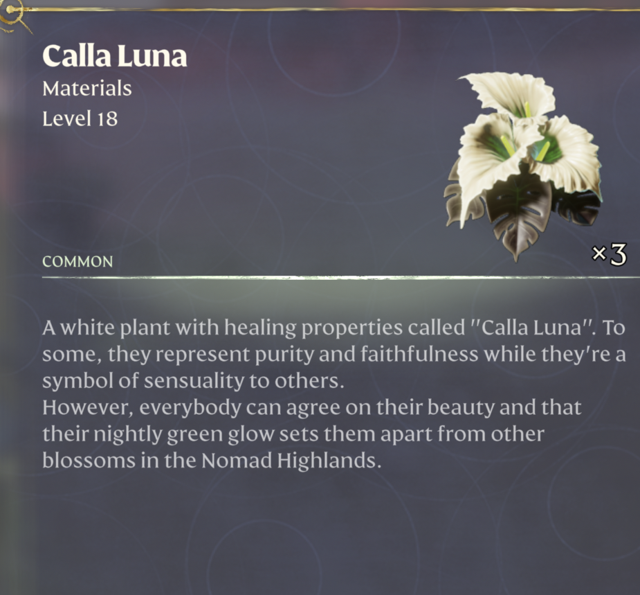 Calla Luna – Where to Find (Enshrouded)