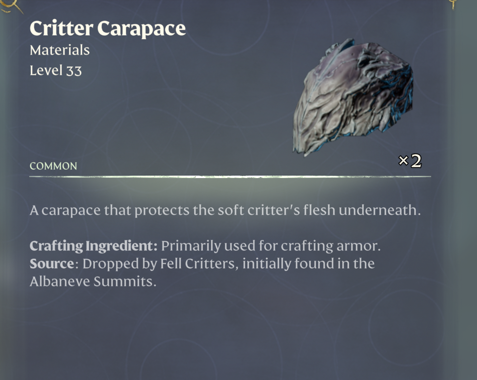 Critter Carapace – where to find (Enshrouded)